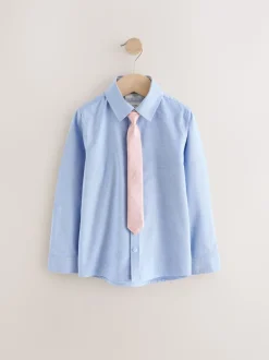 Bleu/Marine - Ensemble gilet, chemise et cravate (12mois à16ans)