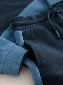 Bleu/Marine - Ensemble T-shirt et Jogging à manches longues (3mths-7yrs)