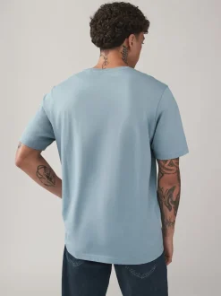 Bleu/Marine/Blanc/Acier - Ajustement régulier - T-shirt 4 Pack