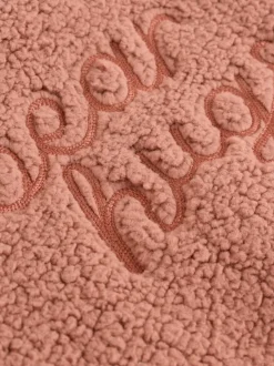 Bleu/marron Bear Hugs Slogan Borg - Ensemble Gilet et Leggings bébé (0mois-2ans)