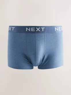 Bleu/Neutre - Lot de 5 boxers hipster
