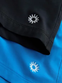 Bleu/Noir - Lot de 5 shorts de bain Motionflex 2 pouces