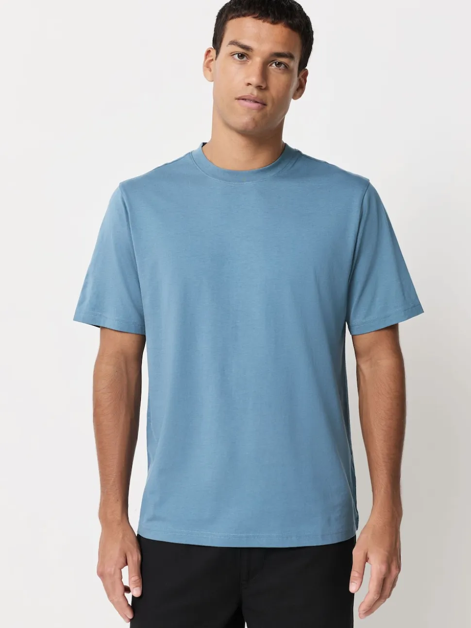 Bleu/Noir/Orange/Vert/Gris/Blanc écru - Ajustement régulier - Lot de t-shirts essentiels en coton 6