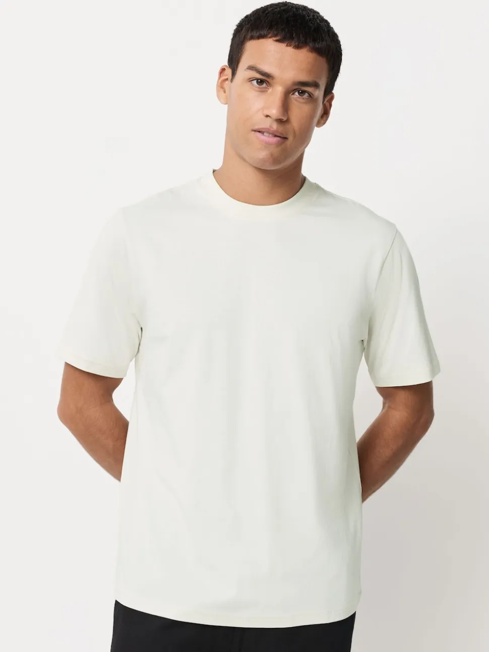 Bleu/Noir/Orange/Vert/Gris/Blanc écru - Ajustement régulier - Lot de t-shirts essentiels en coton 6