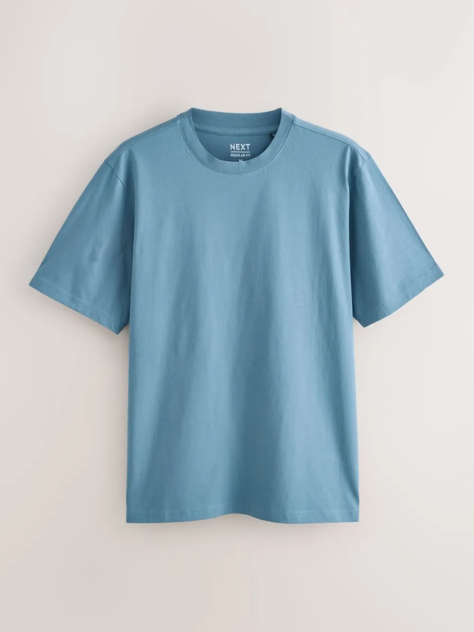 Bleu/Noir/Orange/Vert/Gris/Blanc écru - Ajustement régulier - Lot de t-shirts essentiels en coton 6