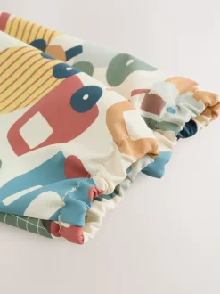 Bleu/Rouge Transport - Bavoir à manches de sevrage et d’alimentation