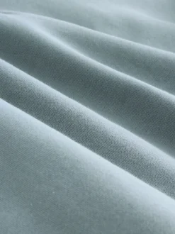 Bleu/vert - Quart de zip - Sweat-shirt en jersey riche en coton