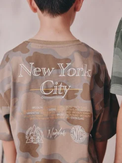 Bleu/Vert camouflage - Pyjama court 3 Pack (3-16ans)