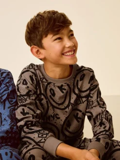 Bleu/Vert/Neutre Personnage - Lot de 3 pyjamas à manches longues (3-16ans)