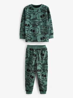 Bleu/Vert/Neutre Personnage - Lot de 3 pyjamas à manches longues (3-16ans)