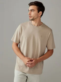 Bleu/Vert/Neutre/Brown - Ajustement régulier - T-shirt 4 Pack