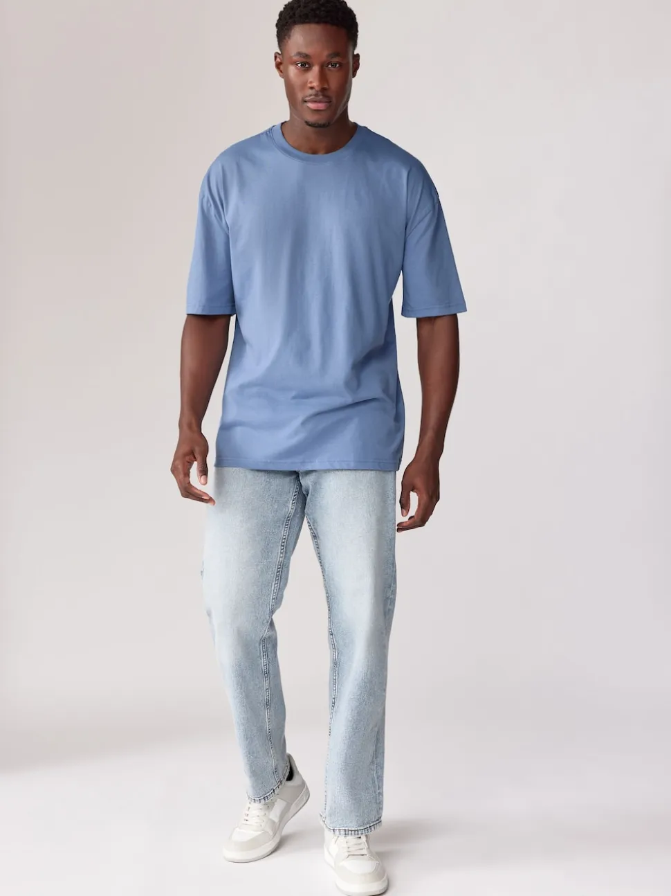 Bleu/Vert/Pourpre/Neutre - Lot de 5 t-shirts Essential en coton décontracté