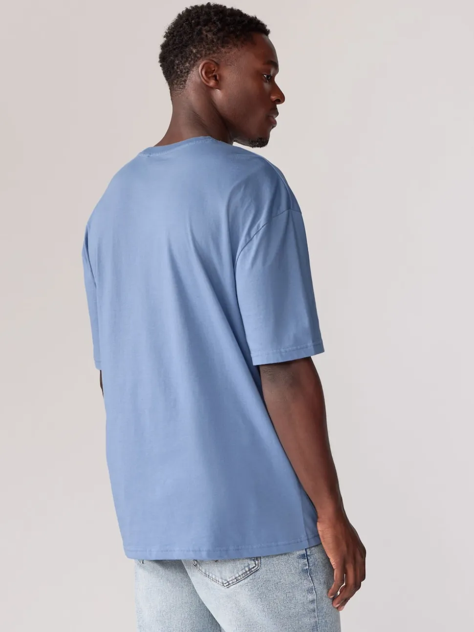 Bleu/Vert/Pourpre/Neutre - Lot de 5 t-shirts Essential en coton décontracté