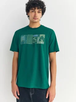 Bleu/Vert/Rose - Ajustement régulier - T-shirt Graphic Imprimé 3 Pack