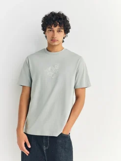 Bleu/Vert/Rose - Ajustement régulier - T-shirt Graphic Imprimé 3 Pack