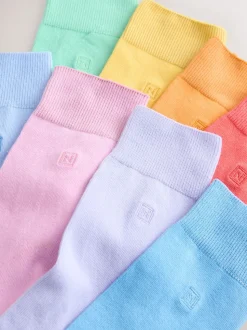 Bleu/Vert/Violet - Lot de 8 - Chaussettes fraîches brodées durables