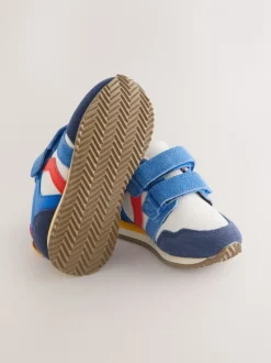 Bloc de couleur - Baskets à deux lanières à fermeture tactile