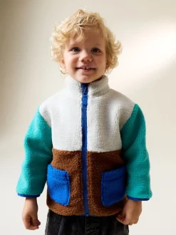 Bloc de couleur - Polaire unie à Col cheminée zippée Polaire (3mois-7ans)