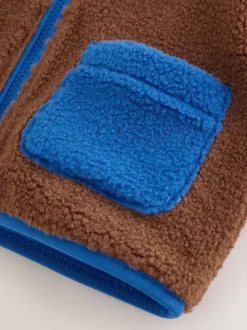 Bloc de couleur - Polaire unie à Col cheminée zippée Polaire (3mois-7ans)