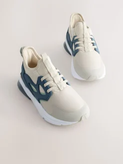 Bloc de couleur neutre - Entraîneurs en dentelle élastique