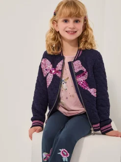 Blouson bomber à nœud à sequins Monsoon