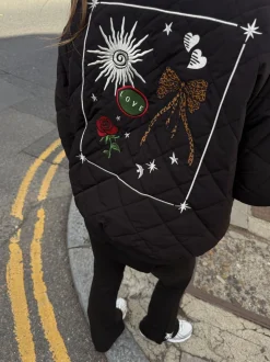 Blouson bomber matelassé doublé de fourrure Never Fully Dressed