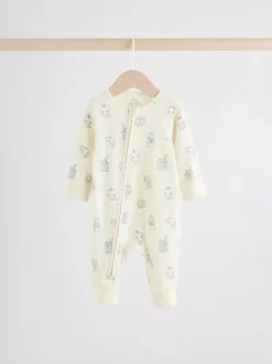 Blue Milk Club - Combinaisons de nuit à fermeture éclair pour bébés 3 Pack (0mths-3yrs)
