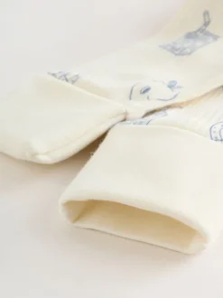 Blue Milk Club - Combinaisons de nuit à fermeture éclair pour bébés 3 Pack (0mths-3yrs)