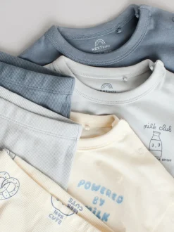 Blue Milk Club - Hauts et Leggings 6 pièces bébé (0mois-3ans)