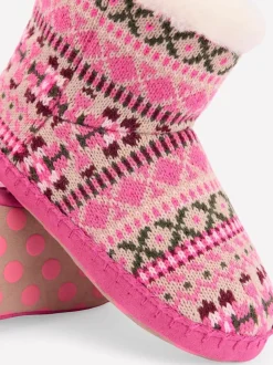 Boden Bottes pantoufles Motif Fair Isle