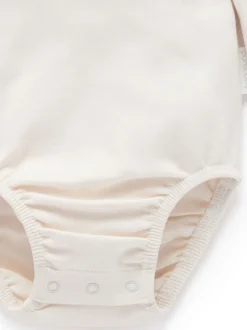 Body Purebaby classique à col arrière avec col