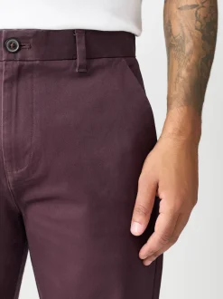 bordeaux - Ajustement droit - Pantalon chino stretch