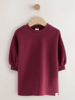 bordeaux - Robe en molleton décontractée (3mois à7ans)