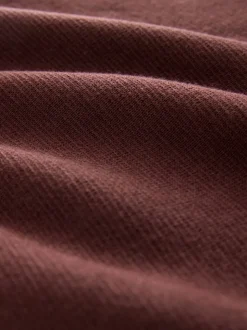 bordeaux - Uni - Pull N.Premium Coupe classique 100% Coton Premium à fermeture éclair