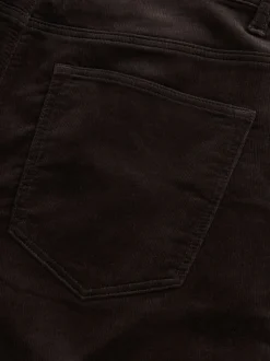 Bordeaux foncé - Pantalons Motionflex extensibles en velours côtelé