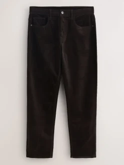 Bordeaux foncé - Pantalons Motionflex extensibles en velours côtelé