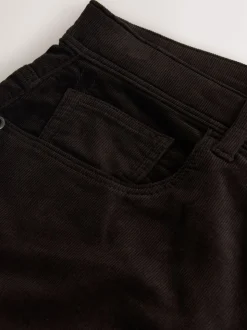Bordeaux foncé - Pantalons Motionflex extensibles en velours côtelé