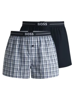 BOSS 100% coton Lounge Jersey Shorts 2 Lot de