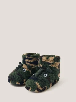 Bottes chaussons Monsoon dinosaures camouflage