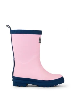 Bottes de pluie Hatley rose et bleu marine mates