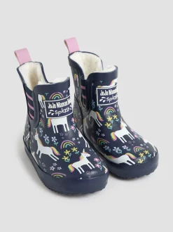 Bottes en caoutchouc Jojo Maman Bébé douillette à chevilles doublées