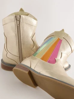 Bottes Little Bird by Jools Oliver Western métallisées