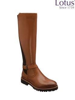 Bottes Lotus hauteur genou en cuir