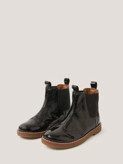 Bottes Monsoon en cuir verni