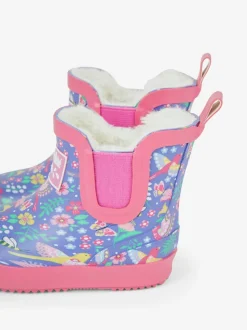 Bottines JoJo Maman Bébé à fleurs et doublure confortable