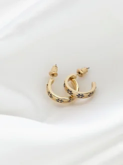 Boucles d’oreilles FatFace créoles en émail