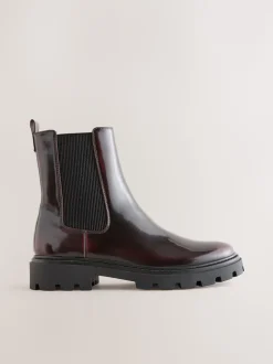 Bourgogne Rouge Brevet - Bottines Forever Comfort® à semelle crantée Chelsea