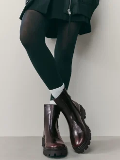 Bourgogne Rouge Brevet - Bottines Forever Comfort® à semelle crantée Chelsea