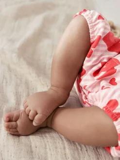 Boutonné imprimé Cœur Rouge - Barbotteuses