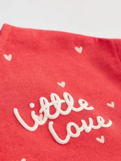 Boutonné imprimé Cœur Rouge - Barbotteuses